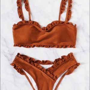 “Rust” Frill Trim - Bikini Set